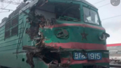 Photo of В Павлодарской области грузовой поезд протаранил электровоз.