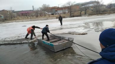 Photo of Аварийно-спасательные работы ведутся на реке Кылшакты в городе Кокшетау