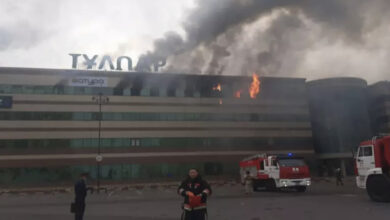 Photo of Торговый центр горит в Нур-Султане