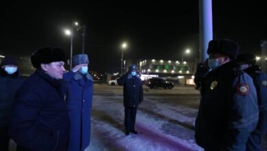 Photo of Акмолинских полицейских поздравили на посту в новогоднюю ночь