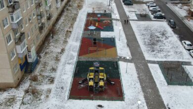 Photo of В Степногорске построена самая длинная дворовая площадка